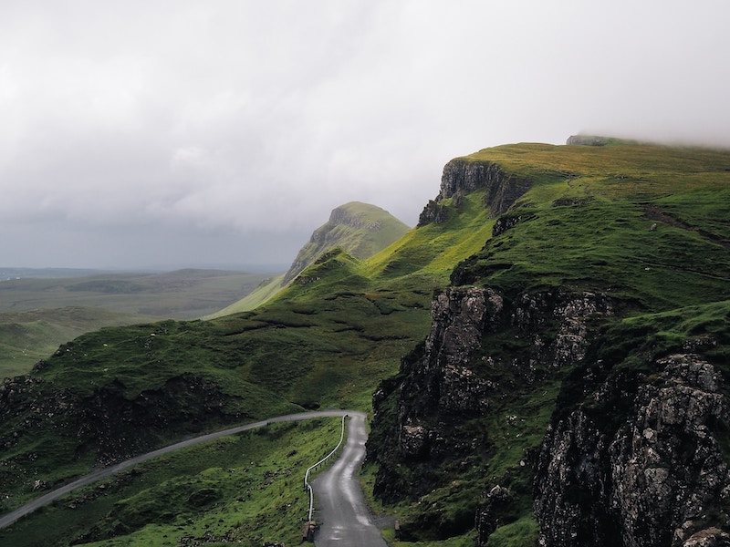 country roads and view of ireland